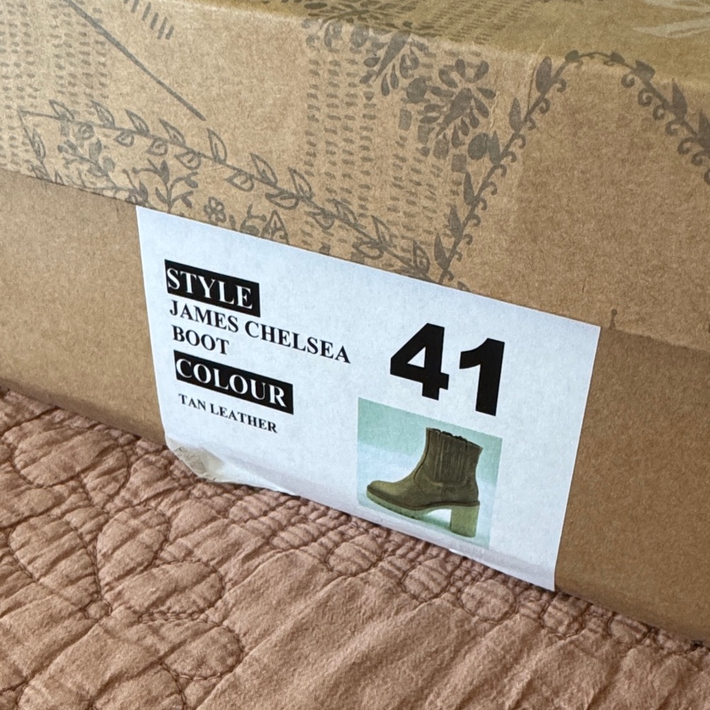 Free People Tan Leather Platform James Chelsea Block Heel Boots - Picture 2 of 8